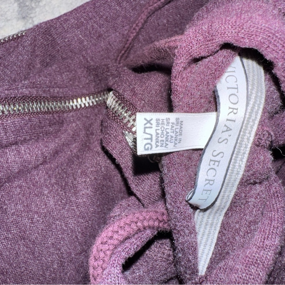 Victoria's Secret Plum Zippered Sweatshirt